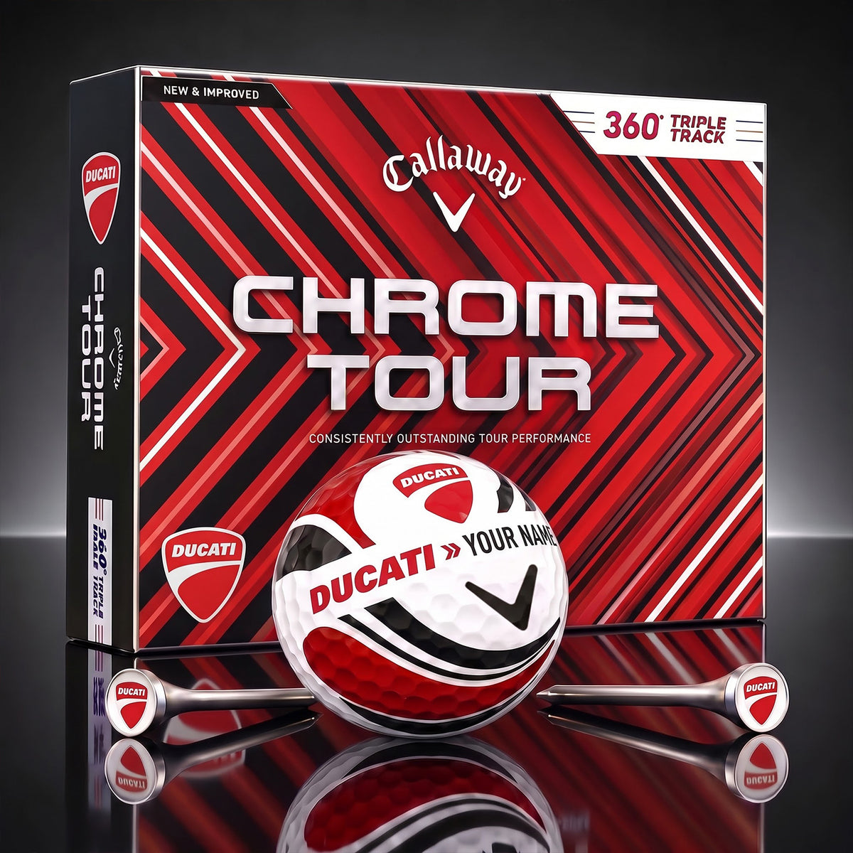 SIGNATURE DUC X DC EXCLUSIVE PERSONALIZED GOLF BALL V3 LIMITED EDITION NDT NHM 070926