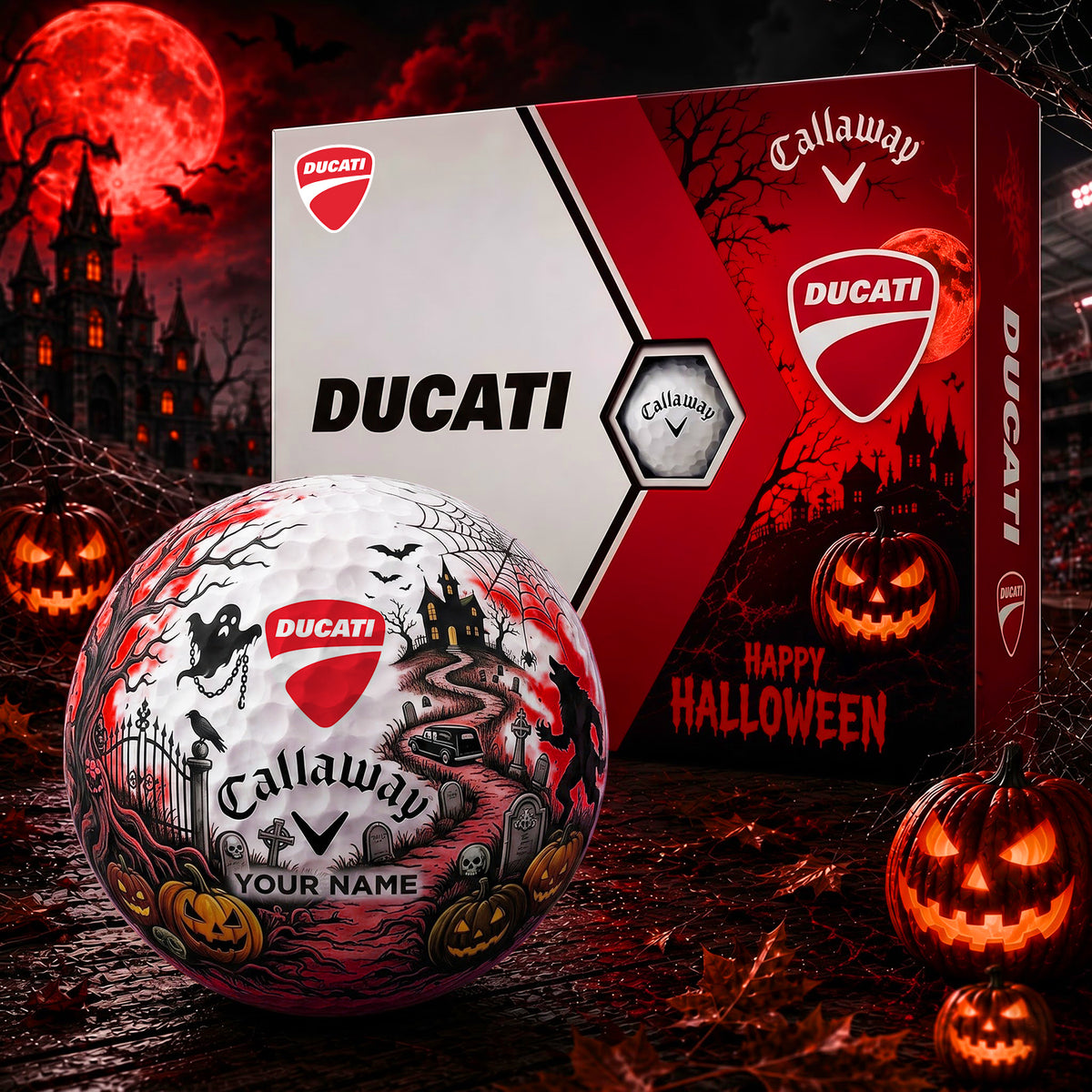 SIGNATURE DUC X DC EXCLUSIVE PERSONALIZED GOLF BALL V8 LIMITED EDITION NDT NHM 070926
