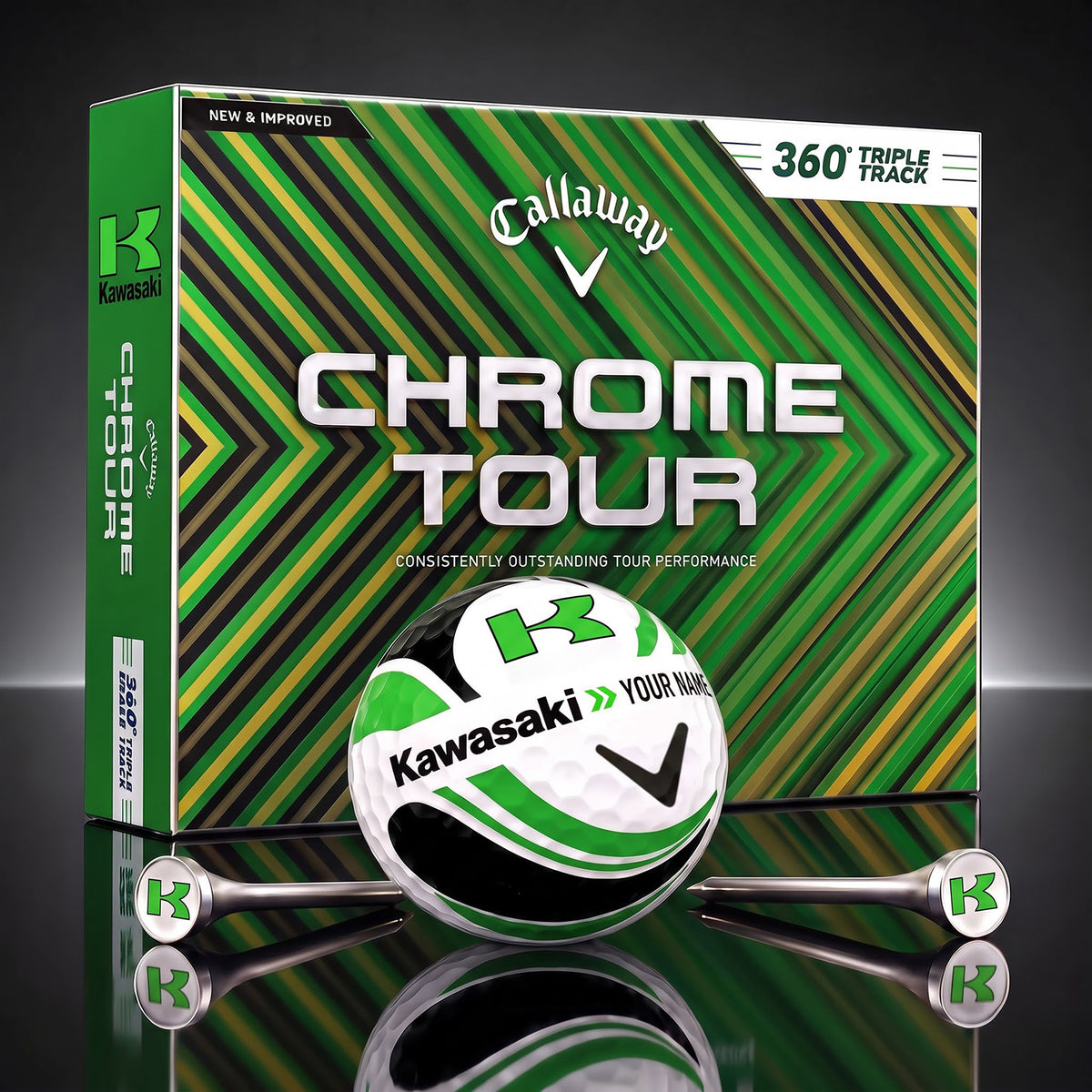 SIGNATURE K X KAW EXCLUSIVE PERSONALIZED GOLF BALL V5 LIMITED EDITION NDT NHM 050926
