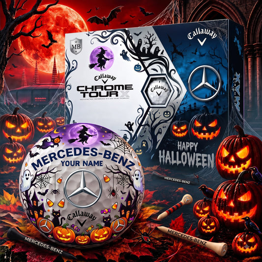 SIGNATURE MERC X MBENZ EXCLUSIVE PERSONALIZED GOLF BALL V10 LIMITED EDITION NDT NHM 050926