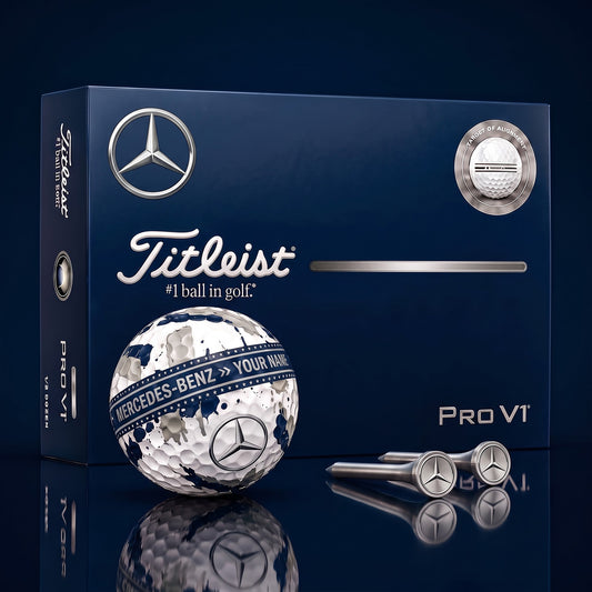 SIGNATURE MERC X MBENZ EXCLUSIVE PERSONALIZED GOLF BALL V4 LIMITED EDITION NDT NHM 050926