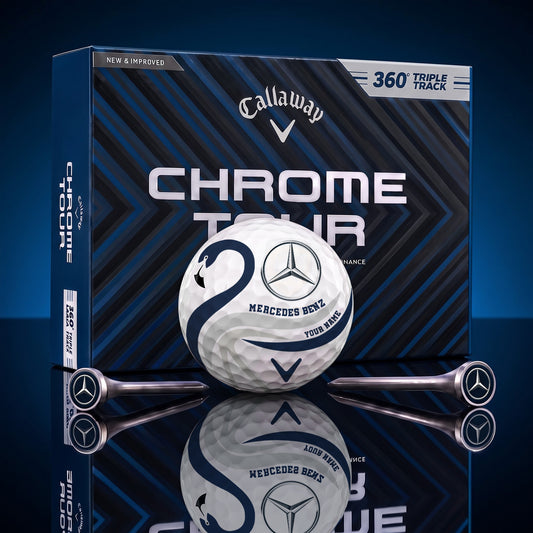 SIGNATURE MERC X MBENZ EXCLUSIVE PERSONALIZED GOLF BALL V7 LIMITED EDITION NDT NHM 050926